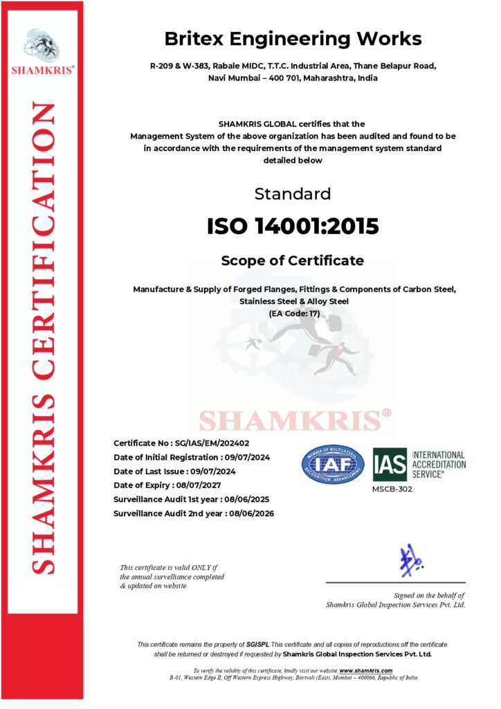 ISO 14001-2015 Certificate